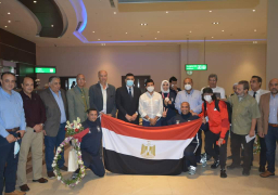 عودة البعثة الأولمبية المصرية بعد تتويجها بـ 6 ميداليات متنوعة