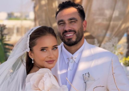 عقد قران نيللي كريم وهشام عاشور في الساحل الشمالي