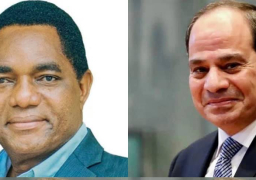 السيسي يهنيء هاتفياً رئيس جمهورية زامبيا الجديد “هيشيليما”