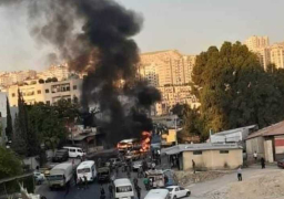 انفجار فى حافلة عسكرية عند مدخل مساكن الحرس بدمشق ومقتل شخص وإصابة 3
