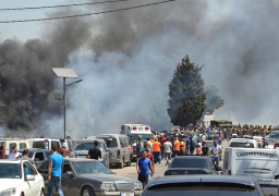 تشييع ضحايا انفجار خزان الوقود في شمال لبنان
