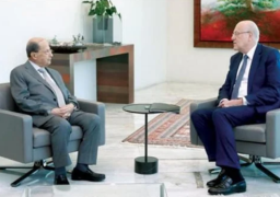 “عون وميقاتي” يبحثان استئناف التفاوض مع النقد الدولي