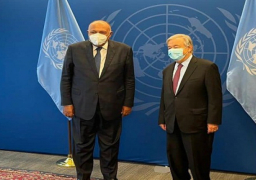 شكري يجدد لجوتيريش موقف مصر إزاء ملف سد النهضة وضرورة التوصل لاتفاق قانوني مُلزم حول تشغيل وملء السد