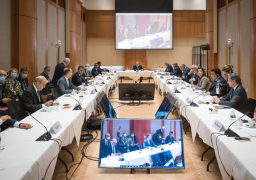 شكرى يشارك في اجتماع مجموعة مسار برلين حول ليبيا