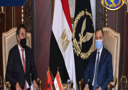 السيد/ محمود توفيق – وزير الداخلية يستقبل السيد/ بليدار تشوشى – وزير الشئون الداخلية بجمهورية ألبانيا