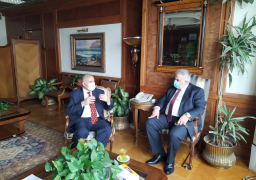 وزير الموارد المائية والرى يلتقى المهندس مازن غنيم رئيس سلطة المياه الفلسطينية