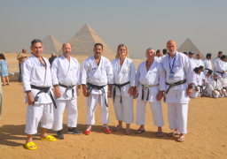 الأهرامات تستضيف عددا من المشاركين في بطولة العالم الكاراتيه