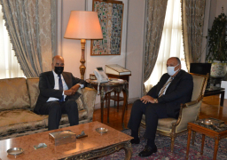 شكرى يعقد جلسة مباحثات مع نائب رئيس المجلس الرئاسي الليبي