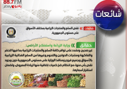 شائعة: نقص السلع والمنتجات الزراعية بمختلف الأسواق على مستوى الجمهورية