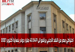 احتياطي مصر من النقد الأجنبي يرتفع إلى 40.849 مليار دولار بنهاية أكتوبر 2021