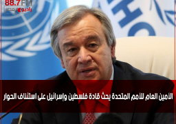 الأمين العام للأمم المتحدة يحث قادة فلسطين وإسرائيل على استئناف الحوار