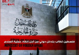 فلسطين تطالب بتدخل دولي من أجل إنقاذ عملية السلام