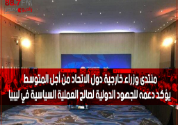 منتدى وزراء خارجية دول الاتحاد من أجل المتوسط يؤكد دعمه للجهود الدولية لصالح العملية السياسية في ليبيا