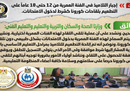 الحكومة تنفي إجبار التلاميذ على التطعيم بلقاح كورونا لدخول الامتحانات
