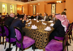 وزير السياحة والآثار يقيم مأدبة عشاء لعدد من وزراء السياحة العرب وسفراء الدول المشاركة بالمجلس الوزاري العربي للسياحة في دورته ال ٢٤