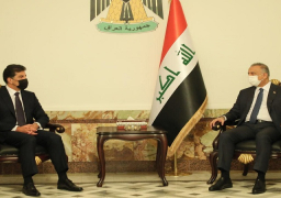 الكاظمي وبارزاني يبحثان التطورات والمستجدات في العراق