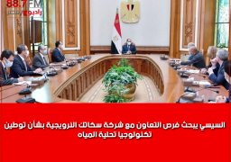 السيسي يبحث فرص التعاون مع شركة “سكاتك” النرويجية بشأن توطين تكنولوجيا تحلية المياه