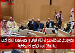شكري يؤكد في كلمته خلال اجتماع آلية التشاور السياسي بين مصر ودول مجلس التعاون الخليجي:•عمق العلاقات الأخوية التي تجمع الجانبين وتجذرها
