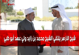 شيخ الأزهر يلتقي الشيخ محمد بن زايد ولي عهد أبو ظبي