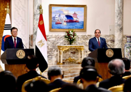 نص كلمة الرئيس السيسي خلال المؤتمر الصحفى مع رئيس كوريا الجنوبية