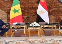 الرئيس السيسي يستقبل نظيره السنغالي فى قصر الاتحادية