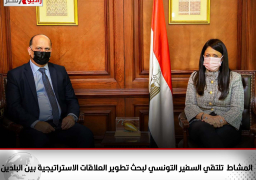 الدكتورة رانيا المشاط وزيرة التعاون الدولي تلتقي السفير التونسي بالقاهرة لبحث تطوير العلاقات الاستراتيجية بين البلدين