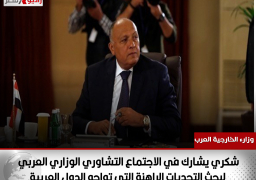 #شكري يشارك في الاجتماع التشاوري الوزاري العربي لبحث التحديات الراهنة التي تواجه الدول العربية