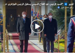 بالفيديو : مراسم إستقبال رسمية وجلسة مباحثات بين الرئيس السيسي ونظيره الجزائري بقصر الاتحادية