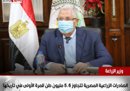 الصادرات الزراعية المصرية تتجاوز 5.6 مليون طن للمرة الأولى في تاريخها