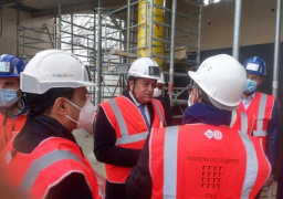 عبدالغفار يتفقد الإنشاءات في”بيت مصر” بالمدنية الجامعية الدولية بباريس