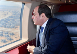 الرئيس السيسي يتفقد جوا الموقف التنفيذي للعاصمة الإدارية الجديدة
