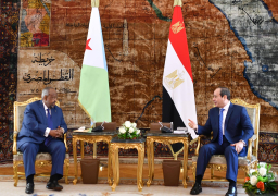 صور..الرئيس يؤكد أهمية تطوير مشروعات التعاون الثنائي مع جيبوتي
