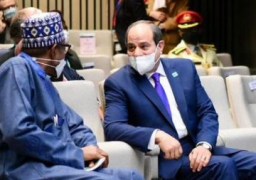 الرئيس السيسي يلتقي برئيس نيجيريا خلال القمة الاوروبية الافريقية