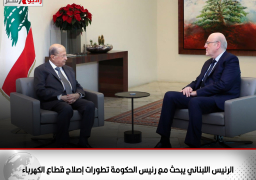 الرئيس اللبناني يبحث مع رئيس الحكومة تطورات إصلاح قطاع الكهرباء