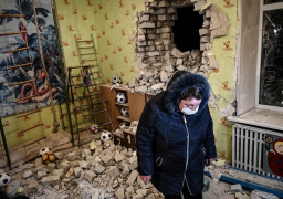 قصف على الجبهة الشرقية لأوكرانيا