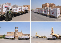 لبنان يتسلم أكبر شحنة مساعدات مصرية