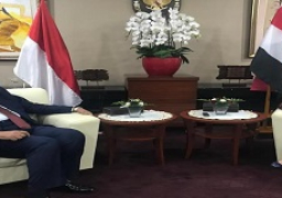 وزير الخارجية سامح شكري، الرئيس المُعين للدورة ٢٧ لمؤتمر أطراف اتفاقية الأمم المتحدة الإطارية لتغير المُناخ، يلتقي وزيرة المالية الإندونيسية