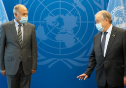 أبو الغيط يبحث التطورات الإقليمية والدولية مع سكرتير عام الأمم المتحدة