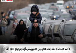 الأمم المتحدة تقدرعدد اللاجئين الفارين من أوكرانيا إلى البلدان المجاورة بلغ 836 ألفا