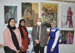 800عمل فني في المعرض العام للفنون التشكيلية بجامعة حلوان