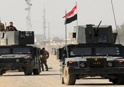 القوات العراقية تعزز خط الصد في حمرين بمحافظة صلاح الدين في إطار عمليات القبضة الحديدية