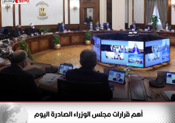 أهم قرارات مجلس الوزراء الصادرة اليوم