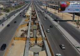 صور..”النقل” تنشر تصويرا جويا لتنفيذ مونوريل “غرب النيل – أكتوبر”