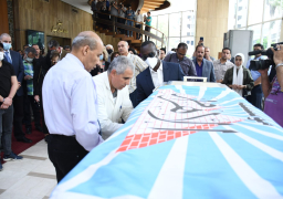 تشييع جنازة الكاتب الصحفى صلاح منتصر من أمام مؤسسة الأهرام