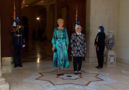 السيدة انتصار السيسي تبحث مع قرينة رئيس بولندا تمكين الشباب والمرأة