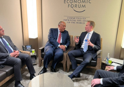 شكري يلتقي رؤساء”دافوس” و”المفوضية الأوروبية” و”مجموعة بوسطن”