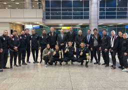 الشباب والرياضة : استقبال رسمي لبعثة الجودو بمطار القاهرة