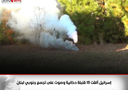 الجيش اللبناني: إسرائيل ألقت 15 قنبلة دخانية وصوت على تجمع جنوبي لبنان