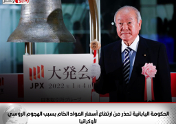 الحكومة اليابانية تحذر من ارتفاع أسعار المواد الخام بسبب الهجوم الروسي لأوكرانيا