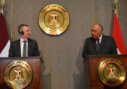 شكري: تباحثت مع وزير خارجية لاتفيا حول القضايا ذات الاهتمام المشترك